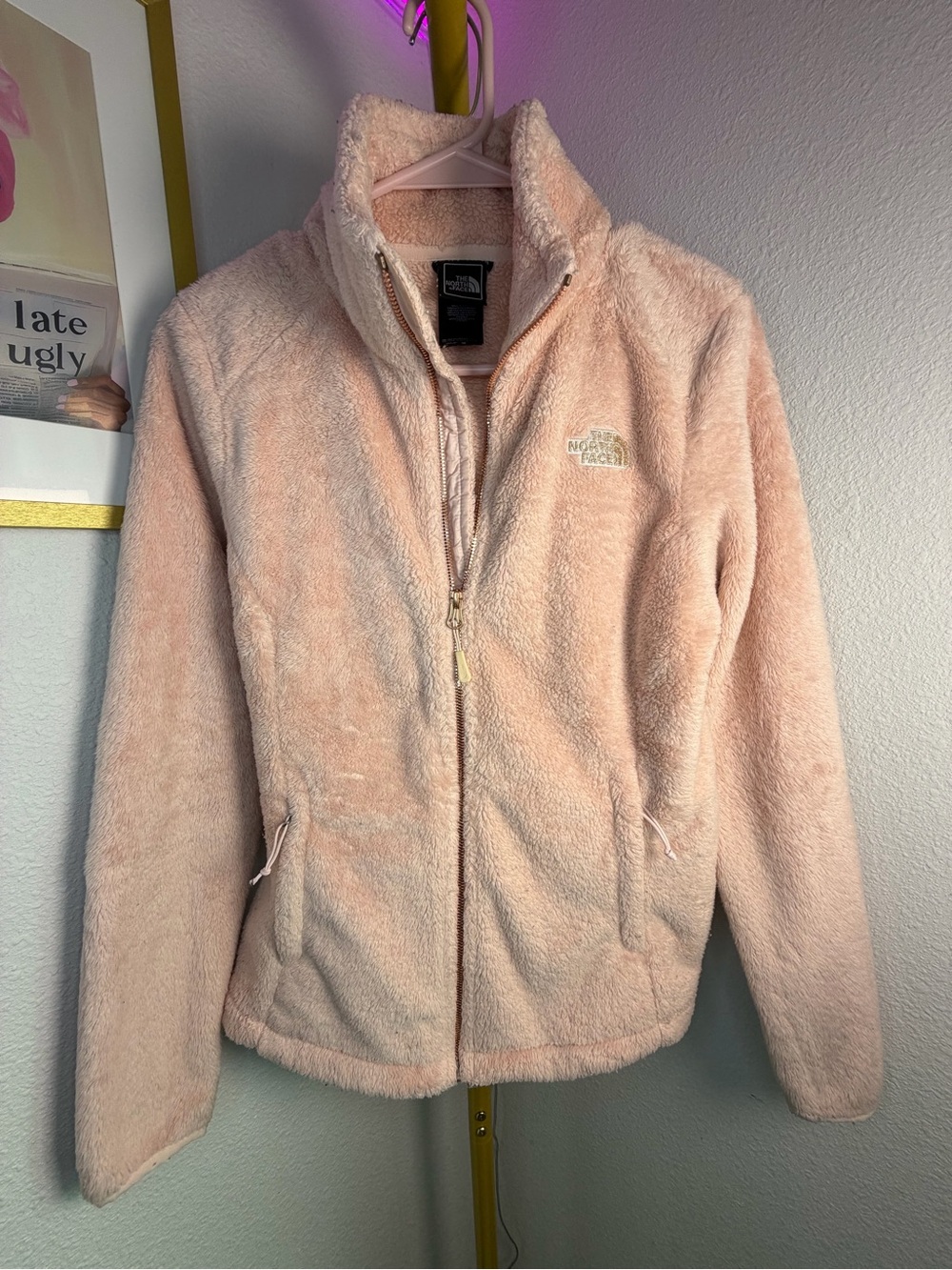 The North Face Women's Pink Fleece Full-Zip Jacket XS